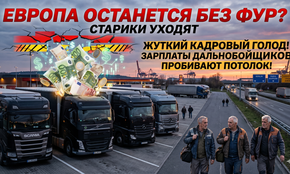 Кадровый дефицит в сфере грузоперевозок Европы действительно достиг критической отметки, и ситуация продолжает обостряться.