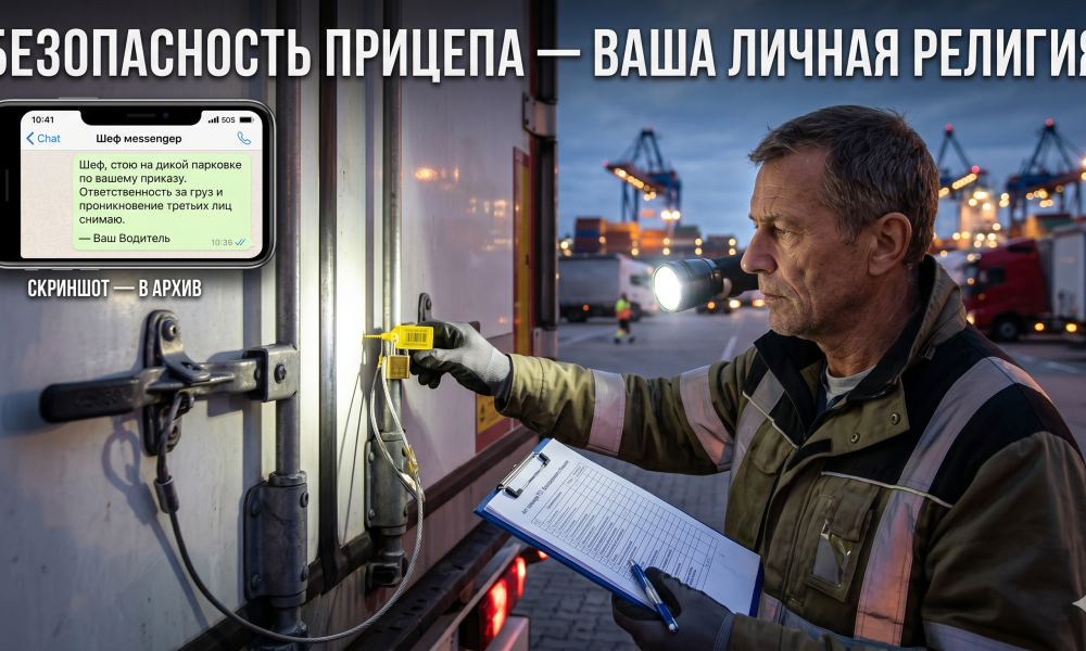 Но самое страшное — это ответственность за "нелегалов". Если на рентгене в Кале или Дувре в вашем прицепе найдут "пассажиров", которых вы туда не звали, полиция не будет разбираться, спали вы в этот момент или нет.