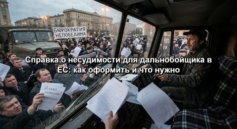 Справка о несудимости для дальнобойщика в ЕС: как оформить и что нужно знать гражданам третьих стран