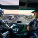 Беспилотный грузовик с системой ИИ на европейском автобане в 2025 году