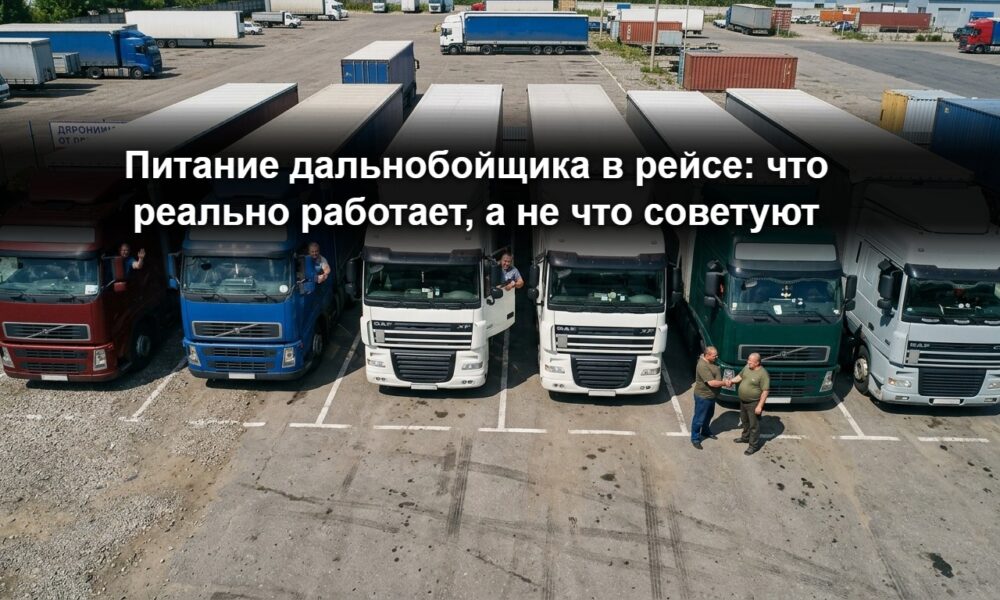 Питание дальнобойщика в рейсе: что реально работает, а не что советуют диетологи