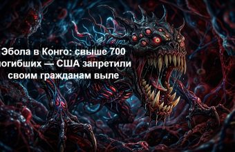 Дальнобойщик читает новости о вспышке лихорадки Эбола в Конго на планшете в кабине грузовика