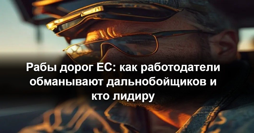 Рабы дорог ЕС: как работодатели обманывают дальнобойщиков и кто лидирует в рейтинге нарушений