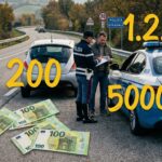 Дорожная полиция Италии проверяет водителя на дороге — лишение прав 2025