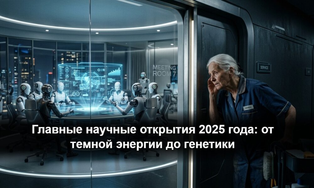 Ученые работают в современной исследовательской лаборатории с цифровыми экранами и микроскопами