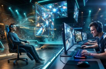 Пациент с нейроимплантом играет в компьютерную игру силой мысли через мозг-компьютерный интерфейс