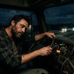 Водитель грузовика CE за рулём ночью на трассе — усталость и влияние ночной езды на здоровье