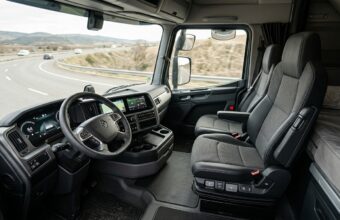 Кабина Renault Trucks T High 2025 — эргономичный интерьер, цифровая приборная панель, пневматическое сиденье