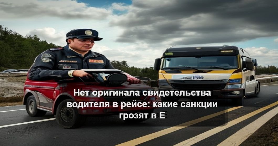 Инспектор проверяет документы дальнобойщика у грузового автомобиля на дороге в Европе