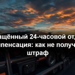 Дальнобойщик у грузовика CE на стоянке в ЕС проверяет данные тахографа во время еженедельного отдыха