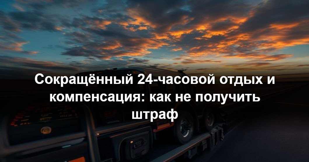 Дальнобойщик у грузовика CE на стоянке в ЕС проверяет данные тахографа во время еженедельного отдыха