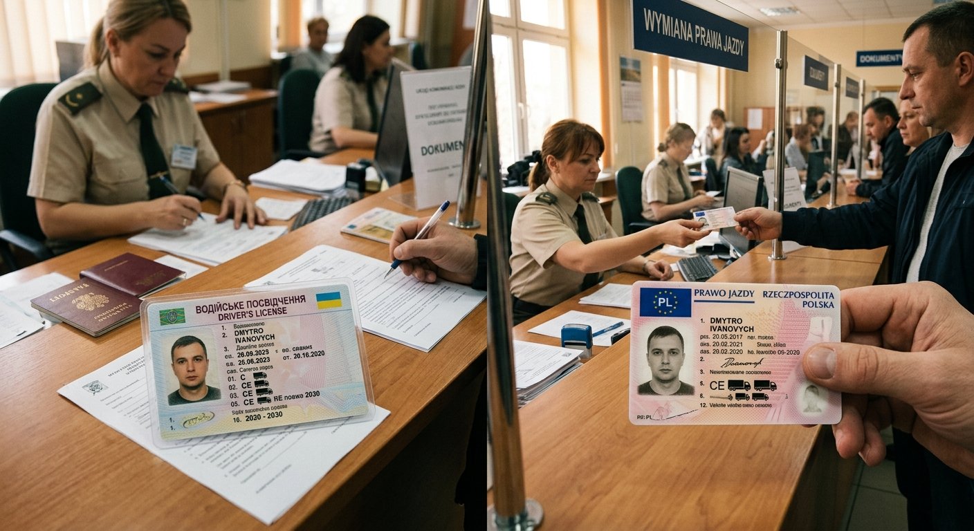 Замена иностранных водительских прав на польское удостоверение — пошаговая инструкция для водителей CE