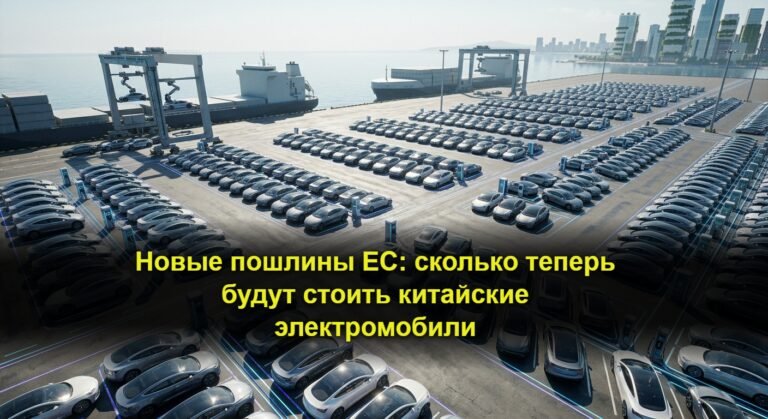 Новые пошлины ЕС: сколько теперь будут стоить китайские электромобили
