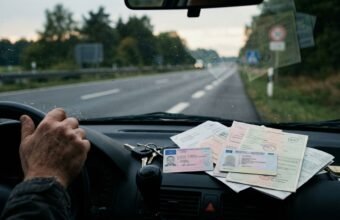 Украинское водительское удостоверение и немецкие документы для обмена прав