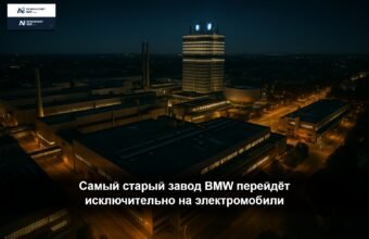 Мюнхенский завод BMW — конвейер по производству электромобилей Neue Klasse с роботизированными манипуляторами