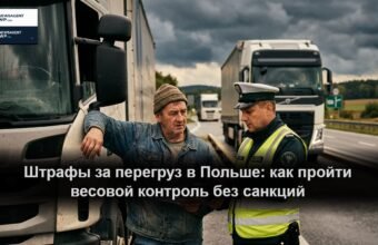 Весовой контроль грузового автомобиля инспекцией ITD на специальной площадке автомагистрали